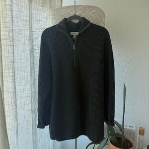 COS Merino Wool Half-Zip Sweater